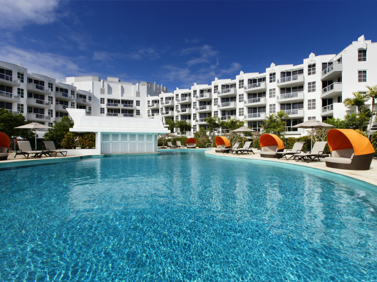 Large hotel pool