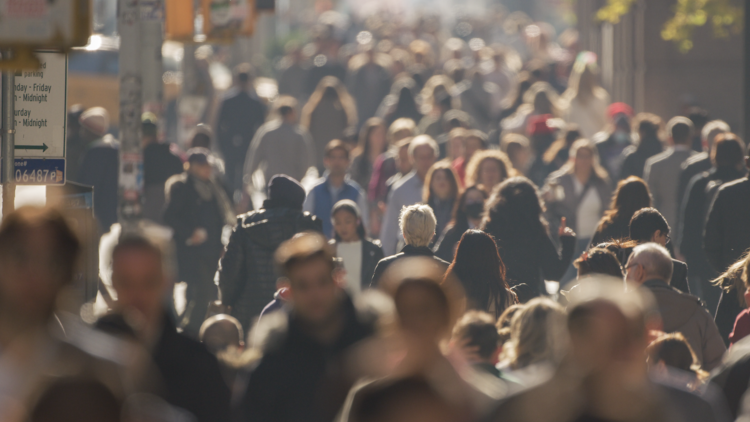 Crowds in NYC