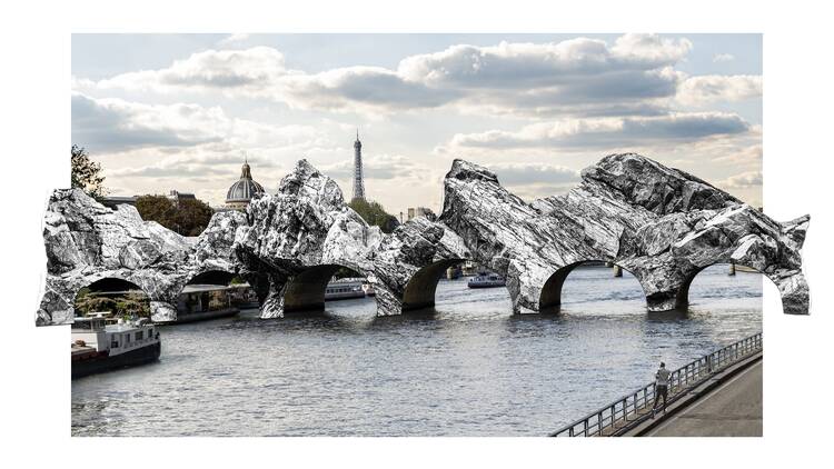 JR va créer une « grotte » XXL sur le Pont-Neuf pour célébrer les quarante ans de l’empaquetage de Christo et Jeanne-Claude