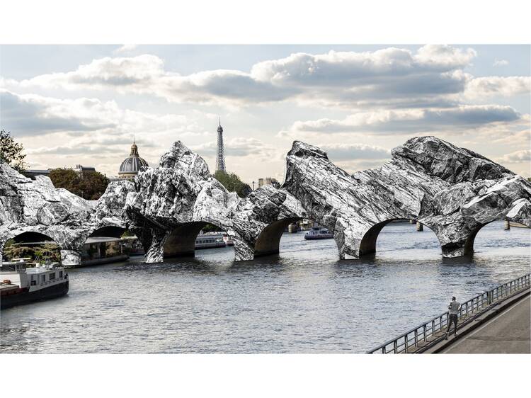 JR va créer une « grotte » XXL sur le Pont-Neuf pour célébrer les quarante ans de l’empaquetage de Christo et Jeanne-Claude