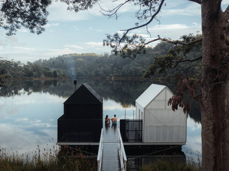 Floating Sauna Lake Derby