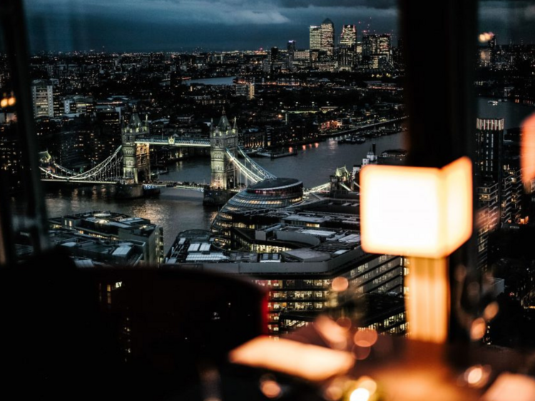 Dine in style with £15 off three courses and Champagne at Oblix at The Shard