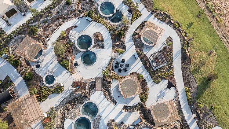 Aerial view of WorldSprings near Dallas