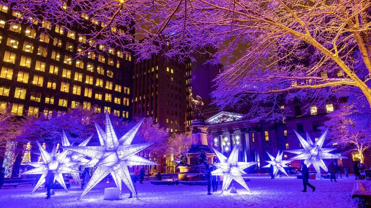 Où voir les lumières de Noël à Montréal