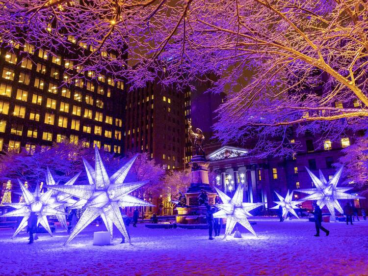 Où voir les lumières de Noël à Montréal