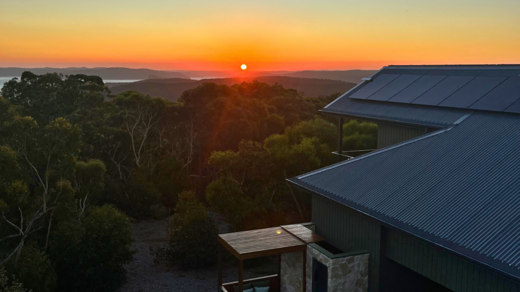 Sunset view from rooftop