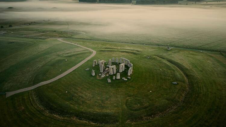 Stonehenge, photograph taken by drone