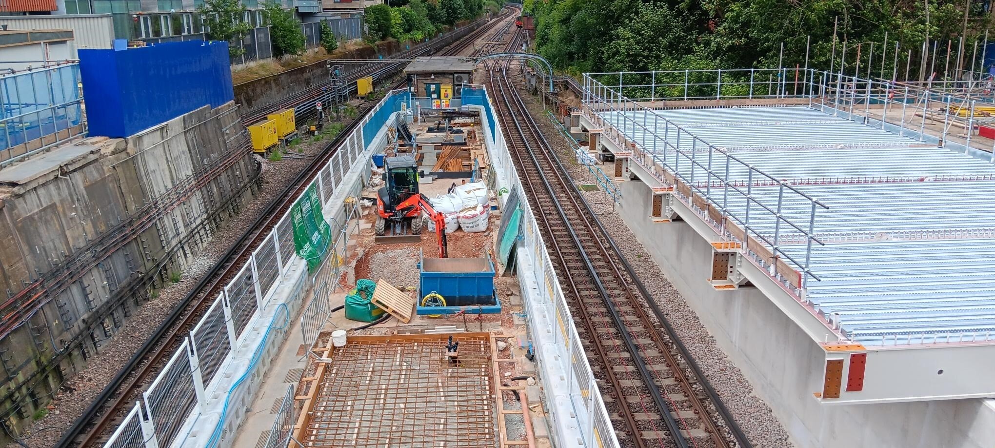 Colindale station construction