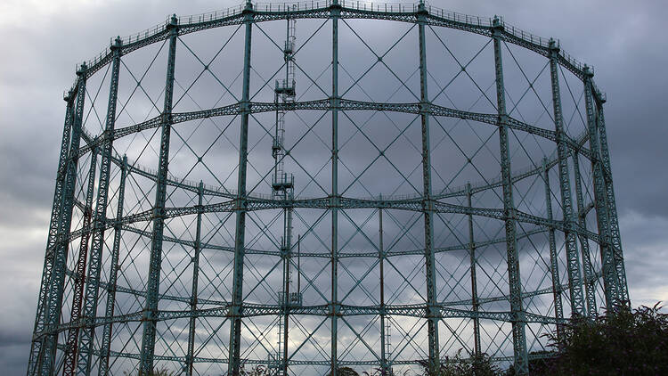 Granton gasholder in Edinburgh, Scotland