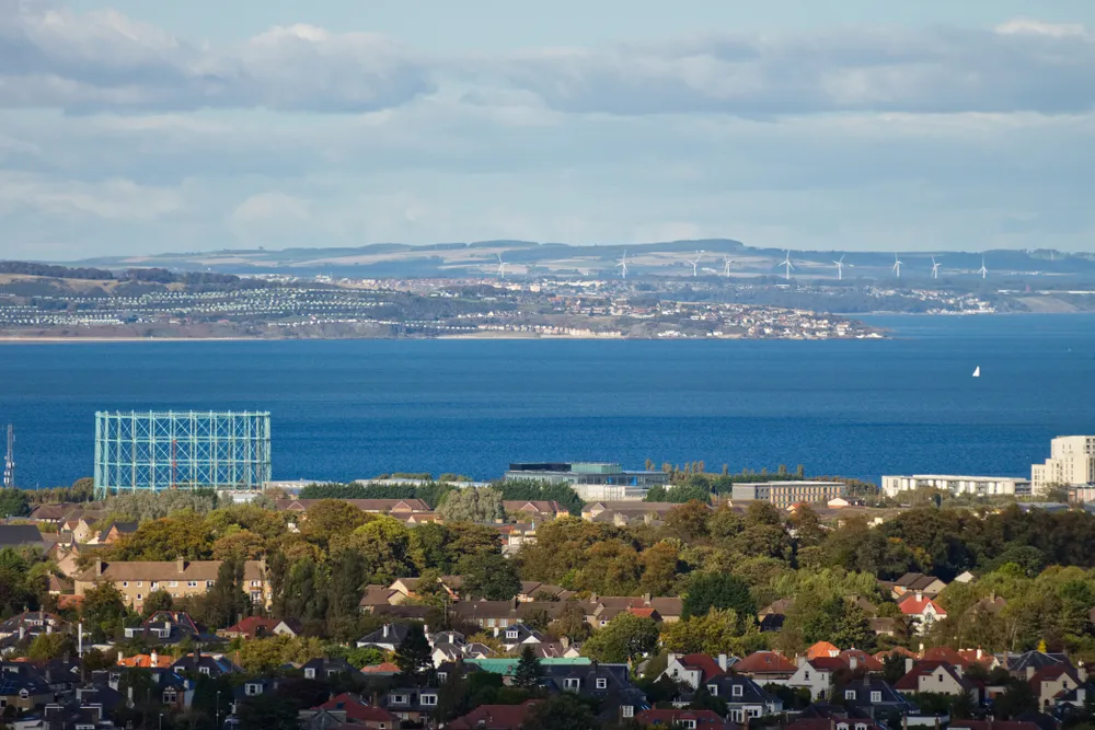 Granton gasholder in Edinburgh, Scotland