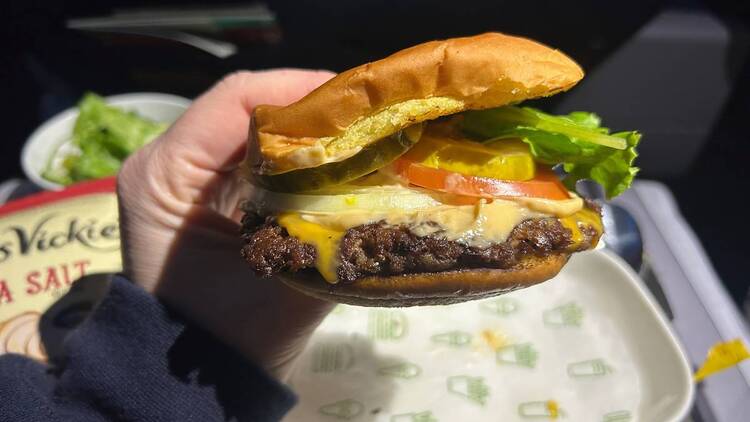 Shake Shack burger Delta flight