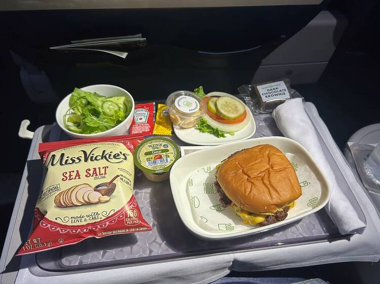 How does Shake Shack stack up as airplane food? We tried it