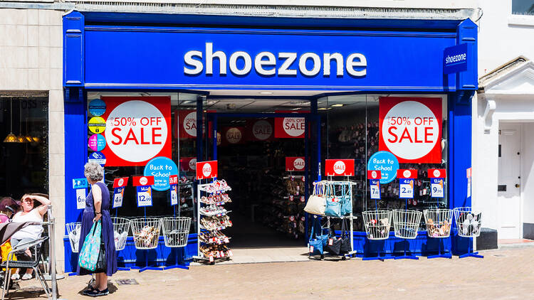 Shoe Zone shop in Wiltshire, England