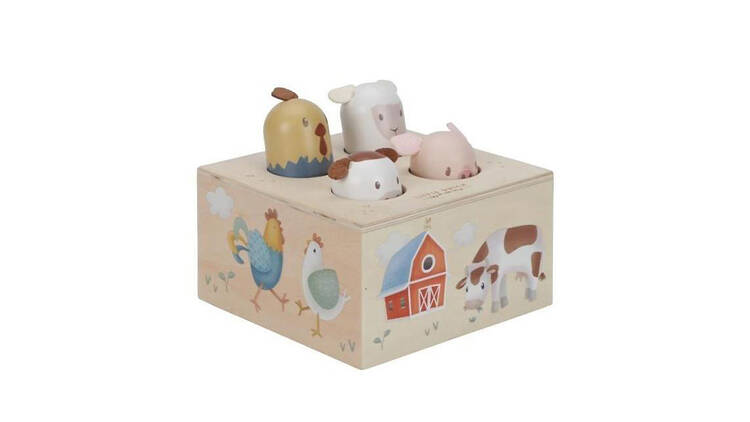 Brinquedo pop-up com animais da quinta - Baby Cool