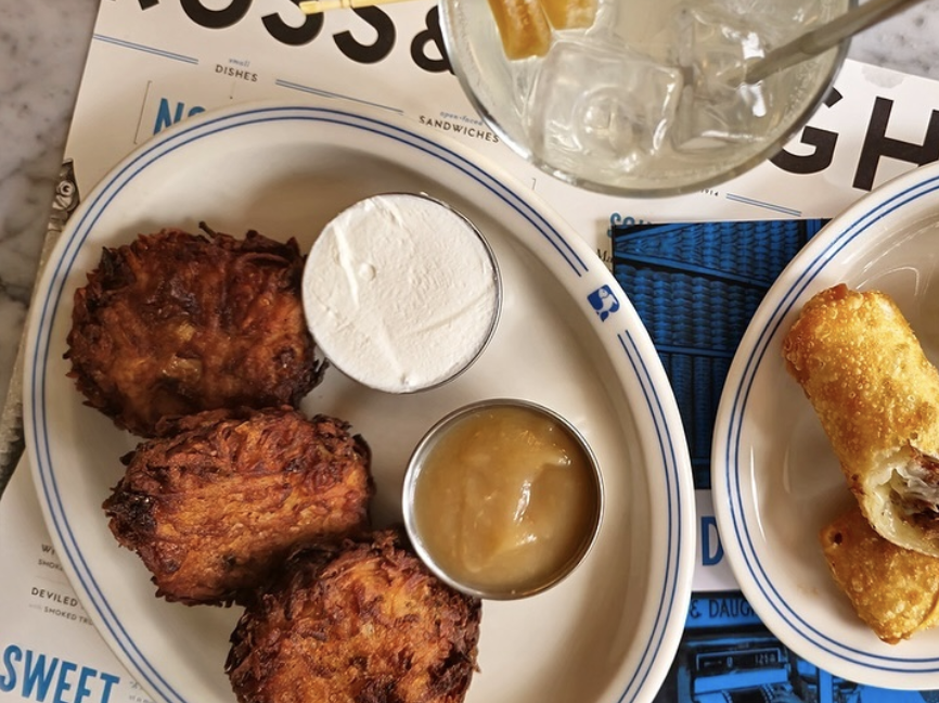 Latkes at Russ & Daughters