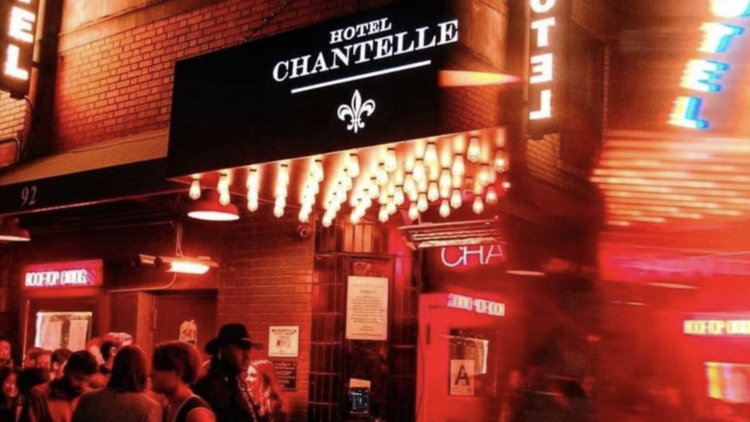 entrance to Hotel Chantelle in the Lower East Side