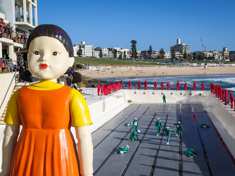 Red light, green light: A real life version of Squid Game has descended on Bondi Beach