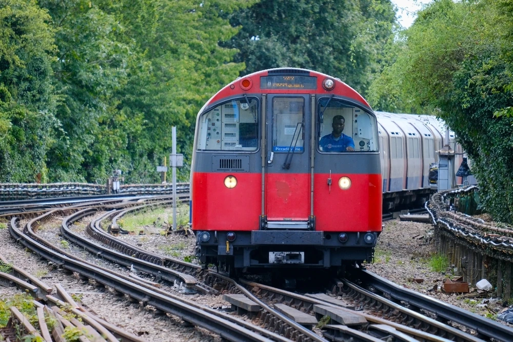 Piccadilly line train in London
