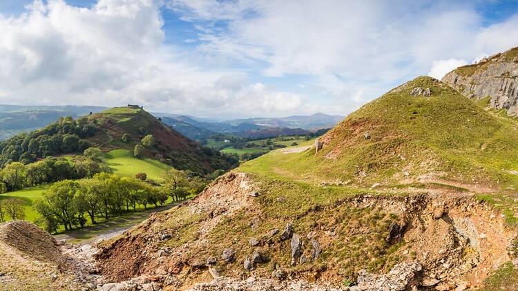 Llangollen in Wales, Clwydian Range