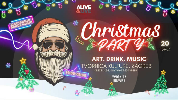 Join in the Christmas party with a twist at Zagreb’s Tvornica Kulture