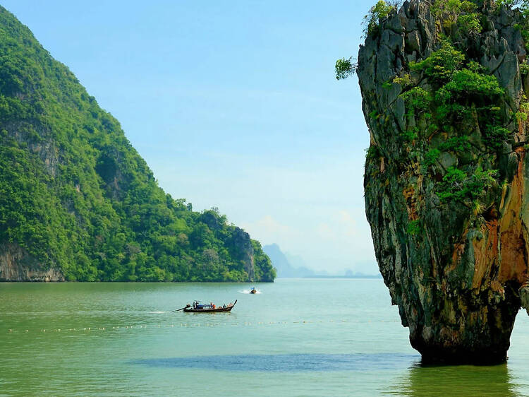 Island hopping in Phang Nga Bay