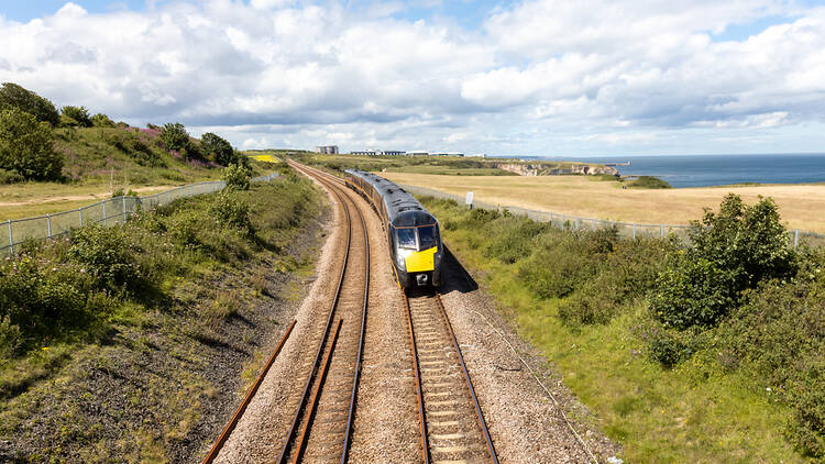 East Coast Mainline train service in northern England