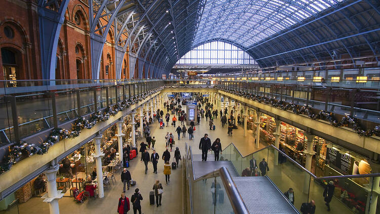 St Pancras International station in London