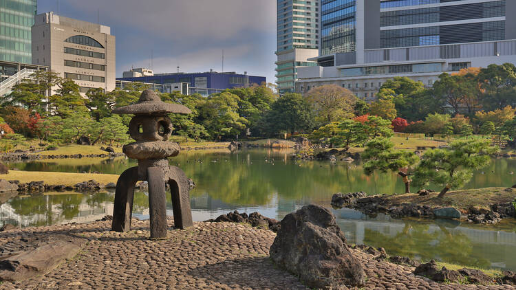 Kyu Shiba Rikyu Garden's New Year celebrations