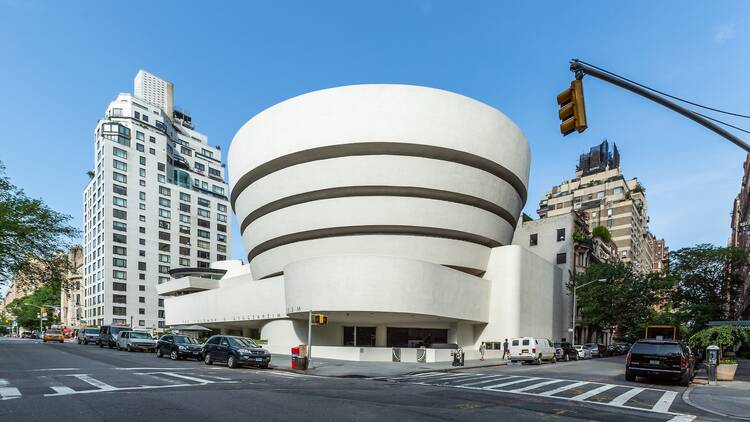 The exterior of The Solomon R. Guggenheim Museum