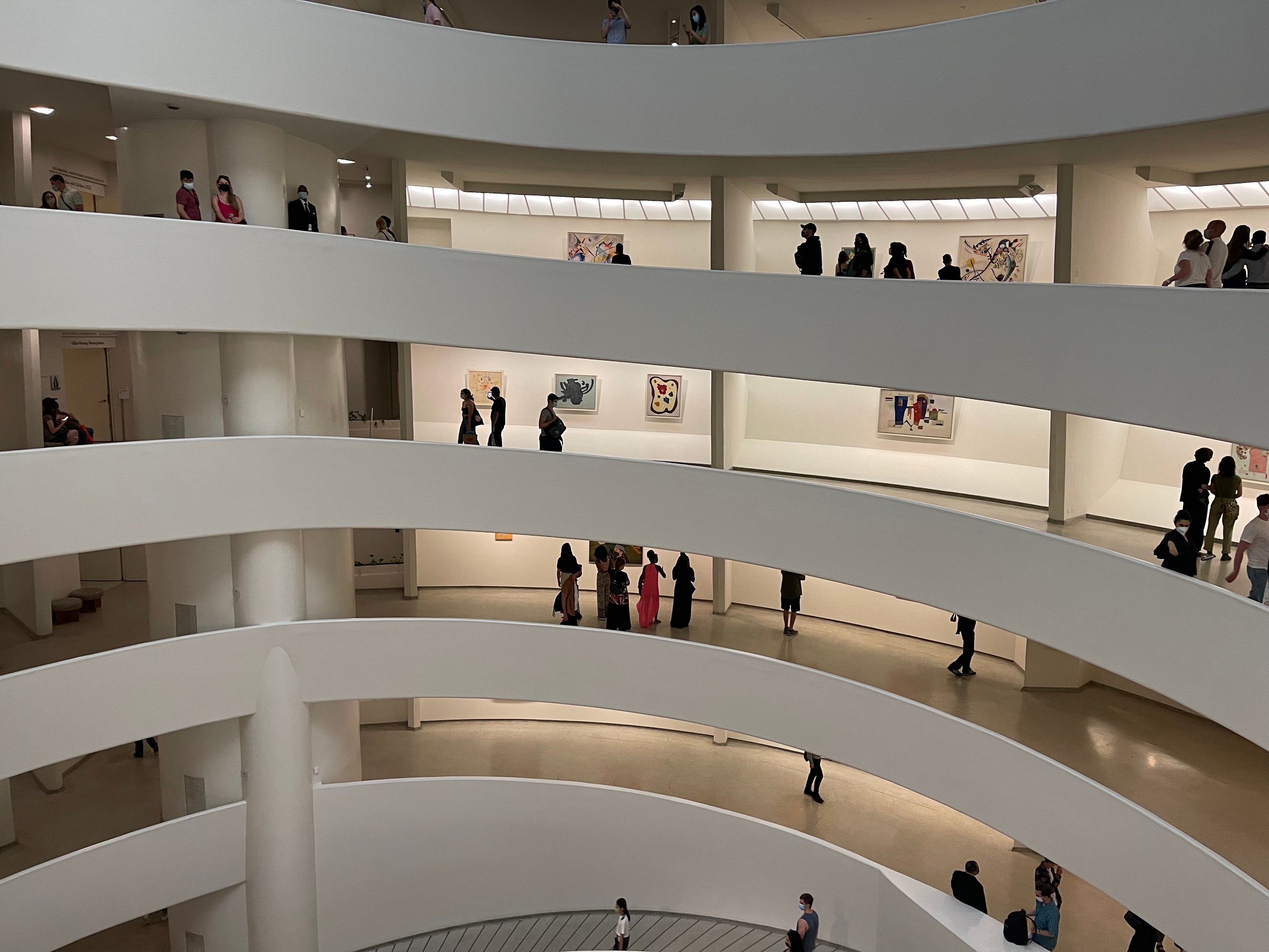 The inside of the Guggenheim Museum.