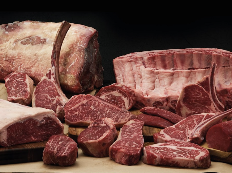 ¿Cómo son las cajas de carne gourmet y cortes premium?