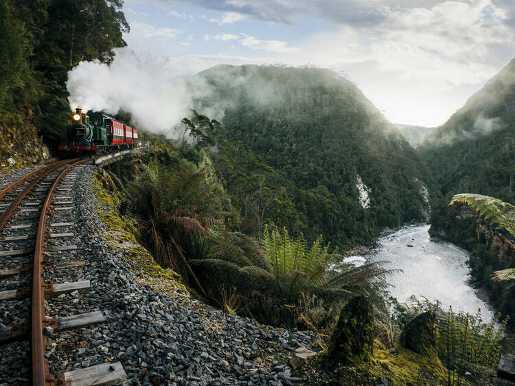 Board the West Coast Wilderness Railway