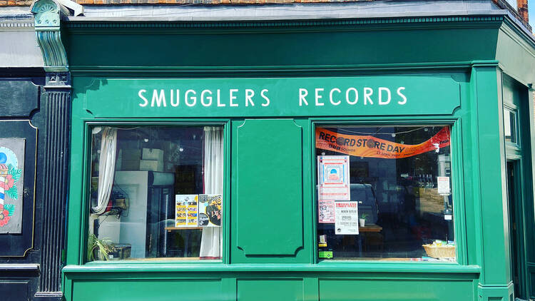 Spin vinyl at Smugglers Records