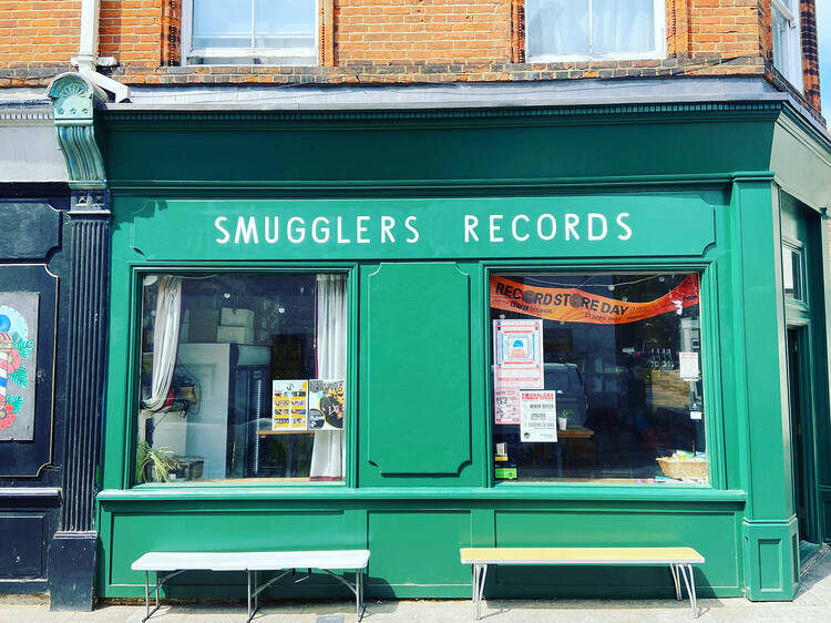 Spin vinyl at Smugglers Records