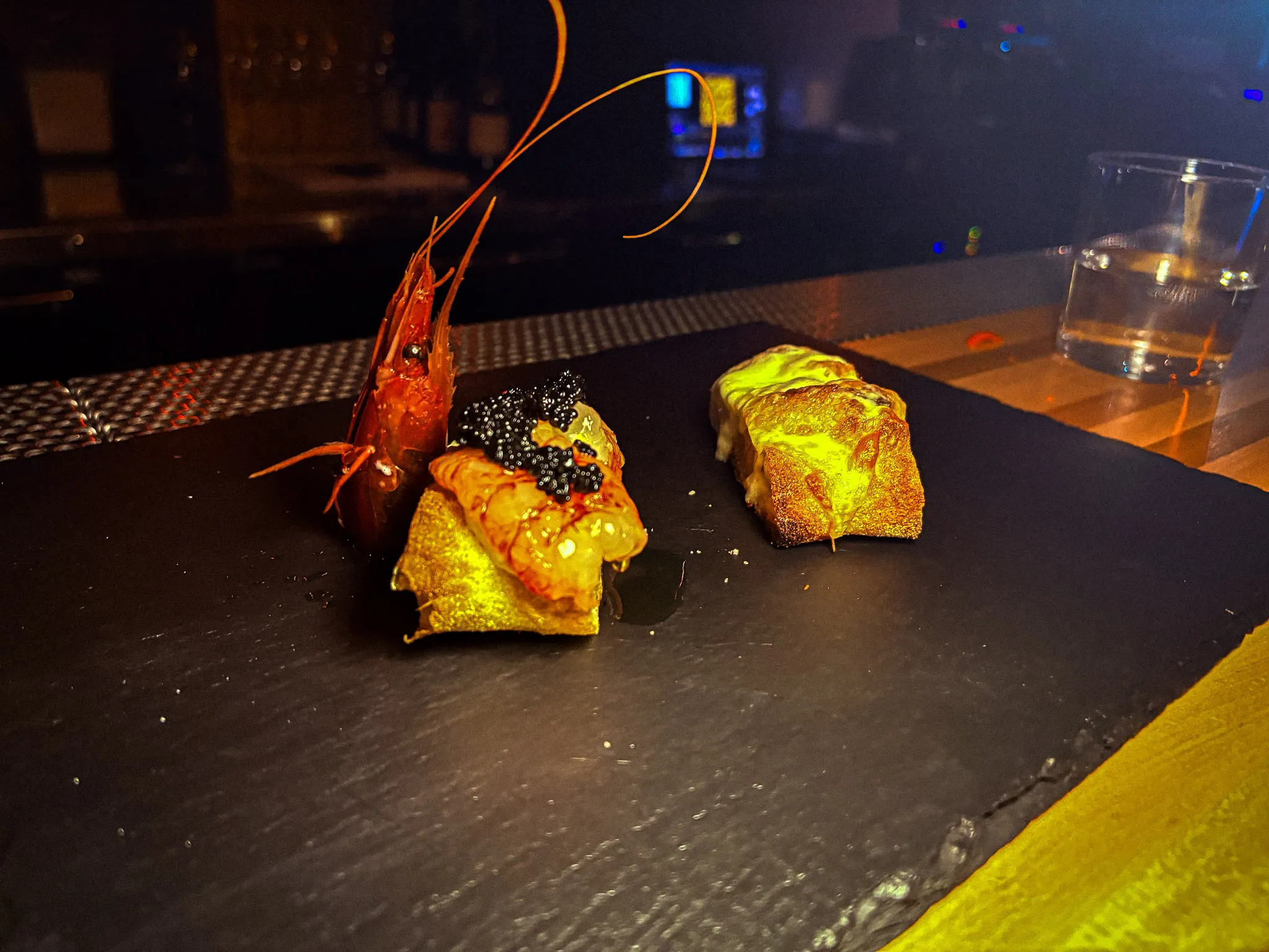 Biga Bite prawn omakase slice