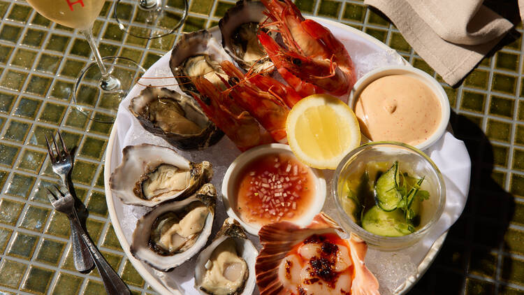 Seafood platter at Hacienda