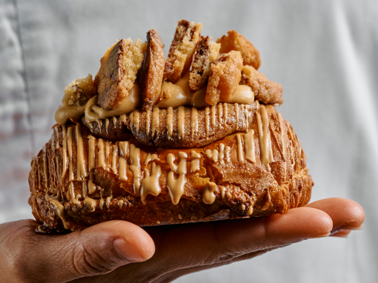 Choc chip pain au chocolat.