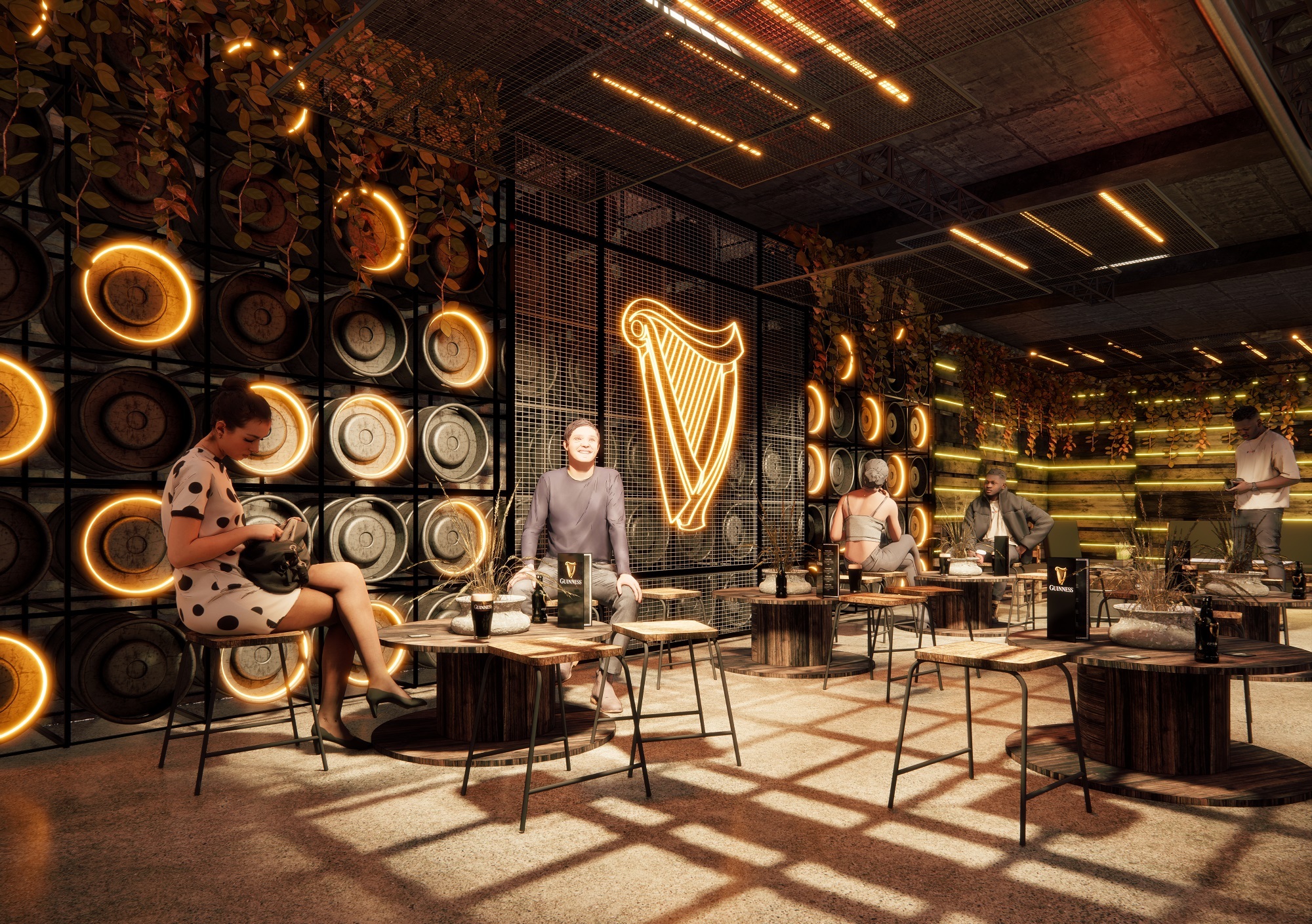 Guinness Old Brewers’ Yard interior rendering