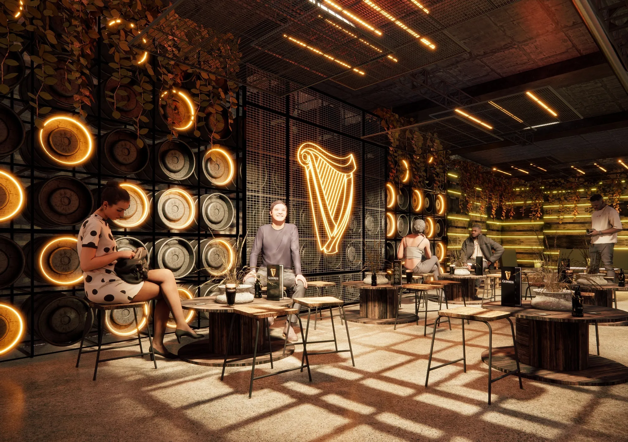 Guinness Old Brewers’ Yard interior rendering