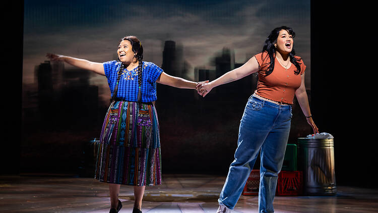 Satya Chávez and Lucy Godínez in Real Women Have Curves at the American Repertory Theater 