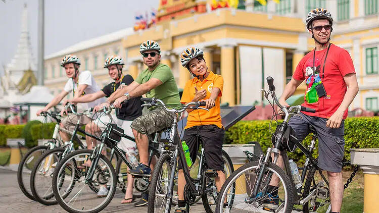 Explore the city by bike with GO Bangkok Tours