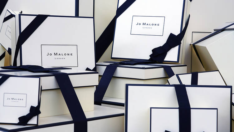 Jo Malone bags at a shop