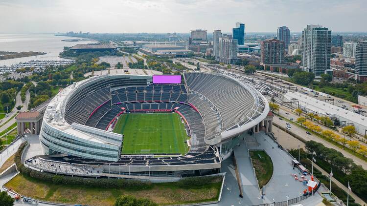 You can watch the Super Bowl at Soldier Field for free next month