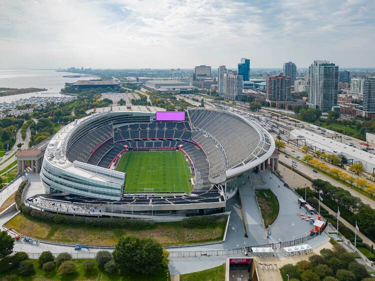 You can watch the Super Bowl at Soldier Field for free next month