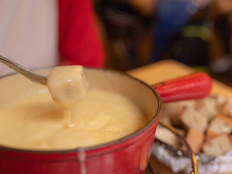 Get stuck into fondue at the Widder Garden