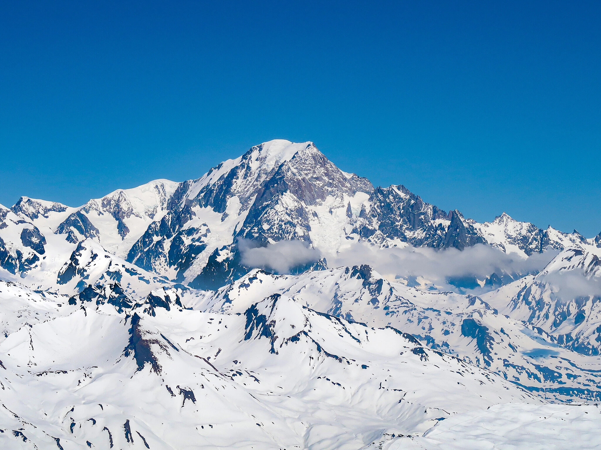 view of Mont Blanc from Agile Rouge