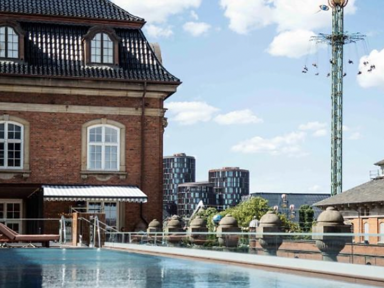 Rooftop terrace with pool at the Villa Copenhagen