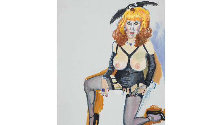 Alice Neel portrait of Annie Sprinkle