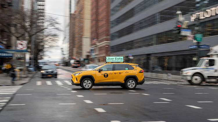 Yellow taxi in NYC