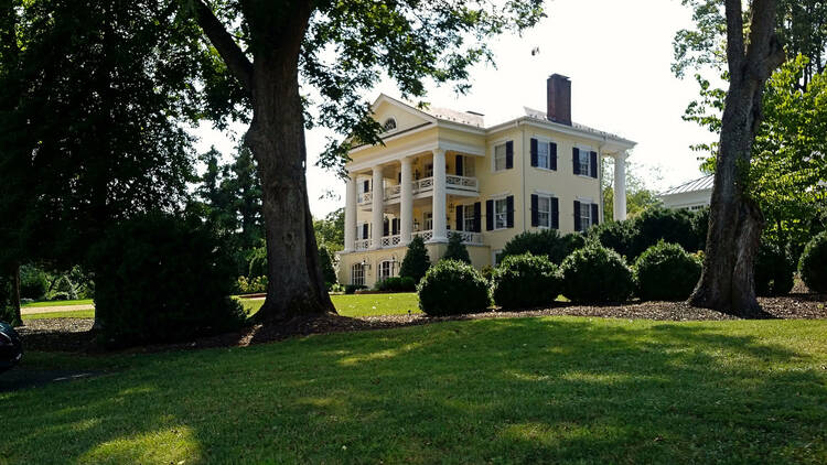 The main house of the Inn at Willow Grove in rural Virginia